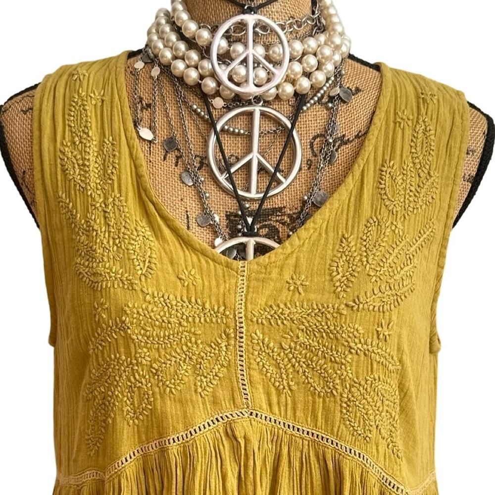 TALISMAN women's 100% cotton maxi sleeveless dress - Australia - SIZE M - MEDIUM - Picture 10 of 14
